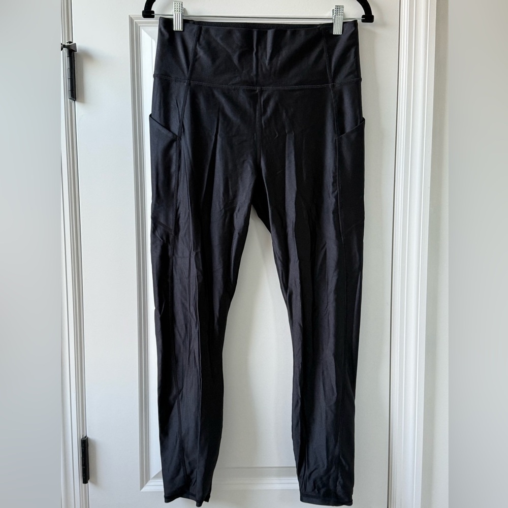 Fabletics Black Oasis PureLuxe High-Waisted Shine 7/8 Legging